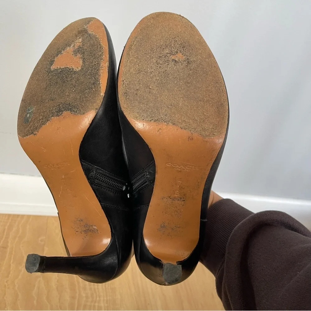 Coach Black Ankle Booties